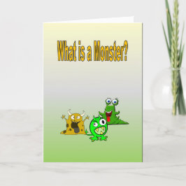 Tarjeta ¿Qué es un monstruo?
