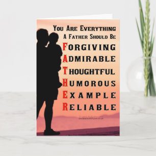 Tarjeta ¿Qué Hace A Un Padre Perfecto?