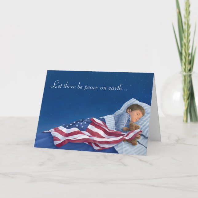 Tarjeta Que haya paz en la tierra... (Anverso)