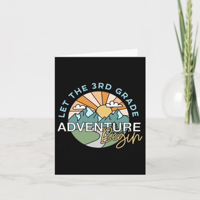 Tarjeta Que La Aventura De 3er Grado Empiece A Maestra Ck  (Anverso)