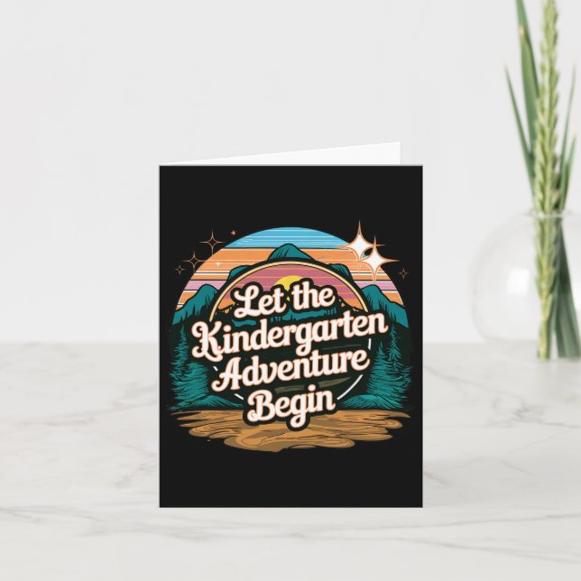 Tarjeta Que la aventura de los jardines de infancia comien (Anverso)