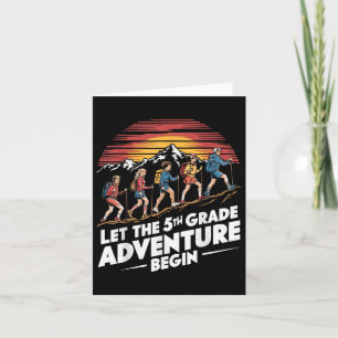 Tarjeta Que La Aventura De Quinto Grado Empiece El Teac De