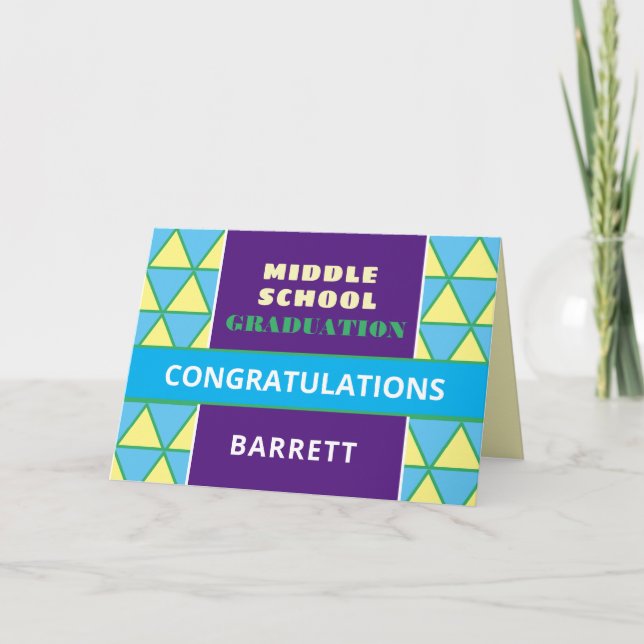 Tarjeta ¡Qué lindo! ¡Tarjeta de graduación de personalizad (Anverso)