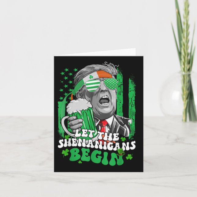 Tarjeta Que los Shenanigans empiecen A Ser Divertidos Trum (Anverso)