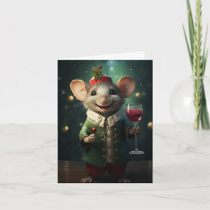 Tarjeta ¡Qué Mal Es El Nuevo Ratón De Festividad Agradable