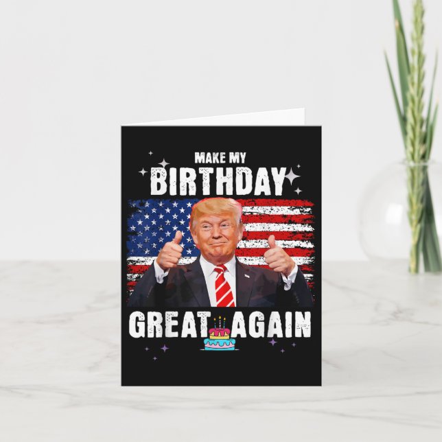 Tarjeta Que mi cumpleaños vuelva a ser grande, cumpleaños  (Anverso)