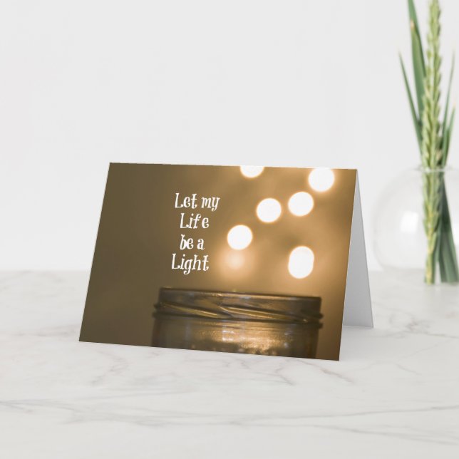 Tarjeta Que mi vida sea una cita ligera (Anverso)