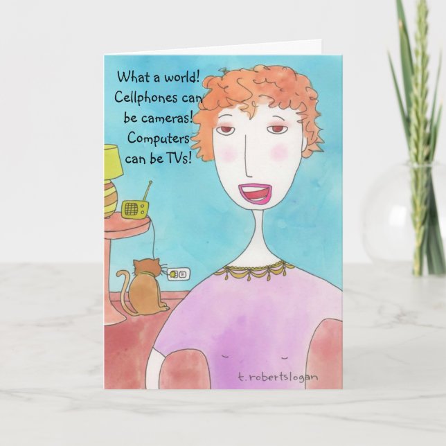 Tarjeta ¡Qué mundo! (Anverso)