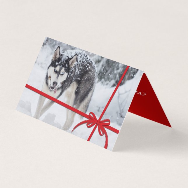 Tarjeta Que nieve (Anverso)