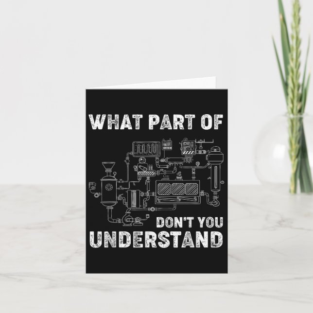 Tarjeta ¿Qué Parte De No Entiende A Un Estudiante De Ingen (Anverso)