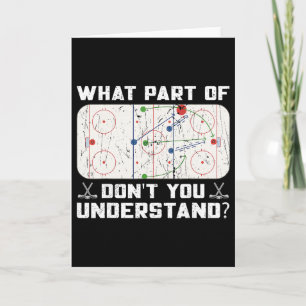 Tarjeta Qué parte de No entiendes divertido hockey sobre h