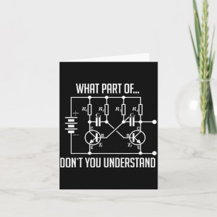 Tarjeta ¿Qué parte de no entiendes regalo de ingeniero?