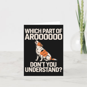 Tarjeta ¿Qué Parte Del Perro De Aroooo Pertenece A Los Due