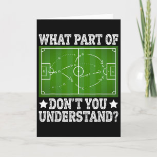 Tarjeta ¿Qué parte no entiendes Campo de fútbol