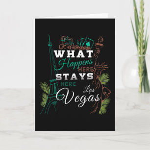 Tarjeta Qué Pasa En Las Vegas