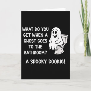 Tarjeta ¿Qué se obtiene cuando un fantasma va al baño?