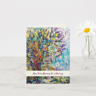 Tarjeta Que su memoria sea una bendición