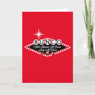 Tarjeta Qué sucede en las estancias de Bunco en la