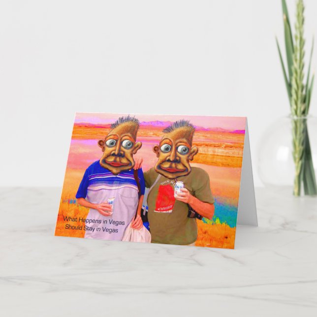 Tarjeta Qué sucede en Vegas debe permanecer en Vegas (Anverso)