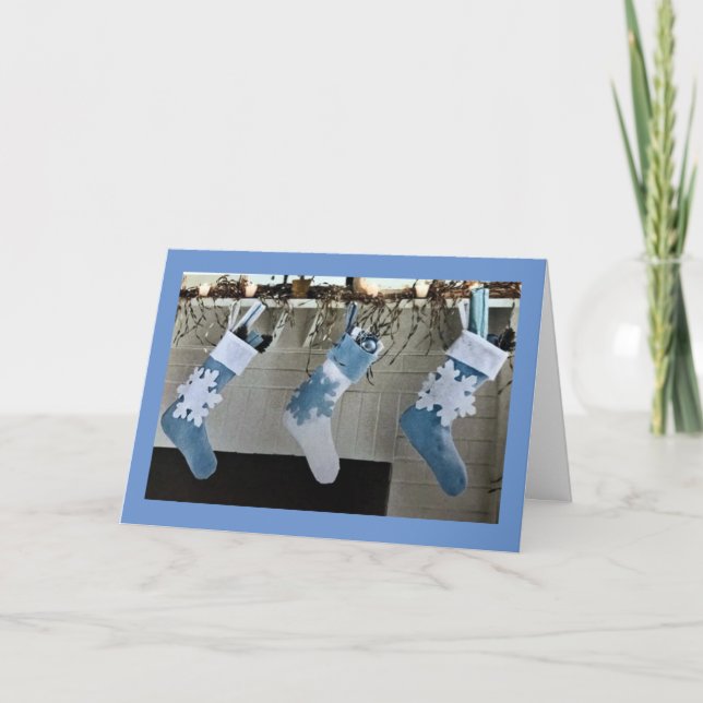 TARJETA QUE SUS NAVIDADES SEAN *FELICES Y LUMINOSOS* (Anverso)