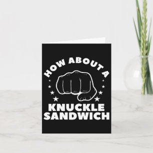 Tarjeta Qué Tal Un Boxeador De Boxeo De Boxeo De Knuckle 2