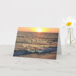 Tarjeta Que te cures por el poder del Amor de Dios, tarjet