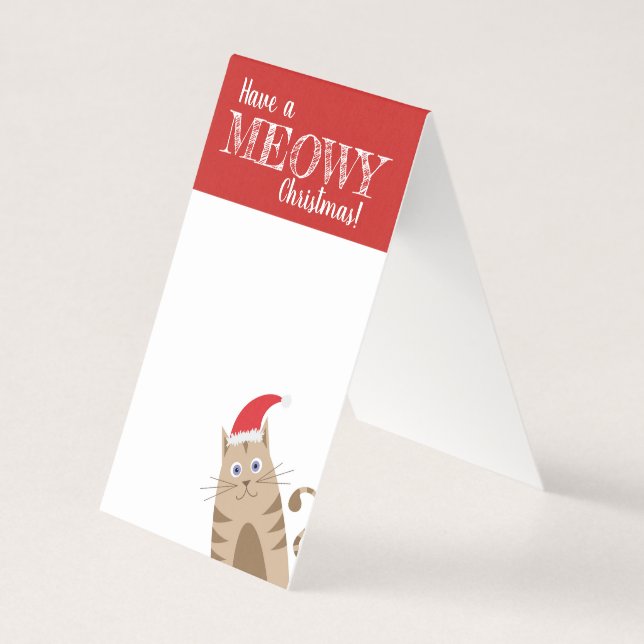 Tarjeta Que tengan a navidades miedosos santa personalizad (Anverso)