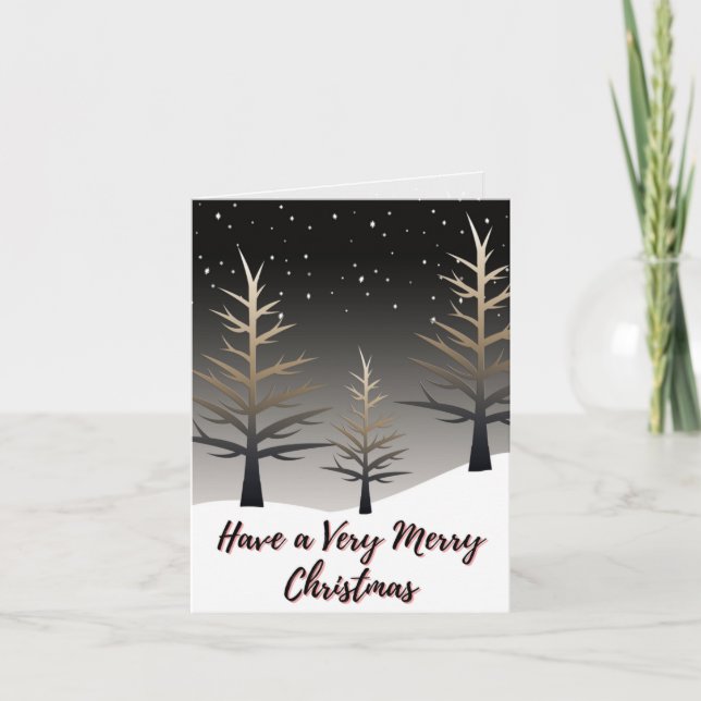 Tarjeta Que tengan una Navidad muy feliz (Anverso)