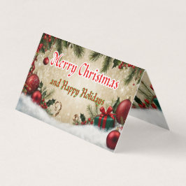 Tarjeta Que tengan una Navidad muy feliz y unas vacaciones