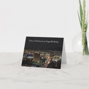 Tarjeta ¡Que tengas el fabuloso cumpleaños de Las Vegas! T