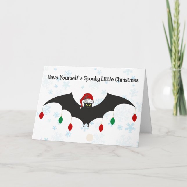 Tarjeta Que tengas pequeños Navidades fantasmales (Anverso)