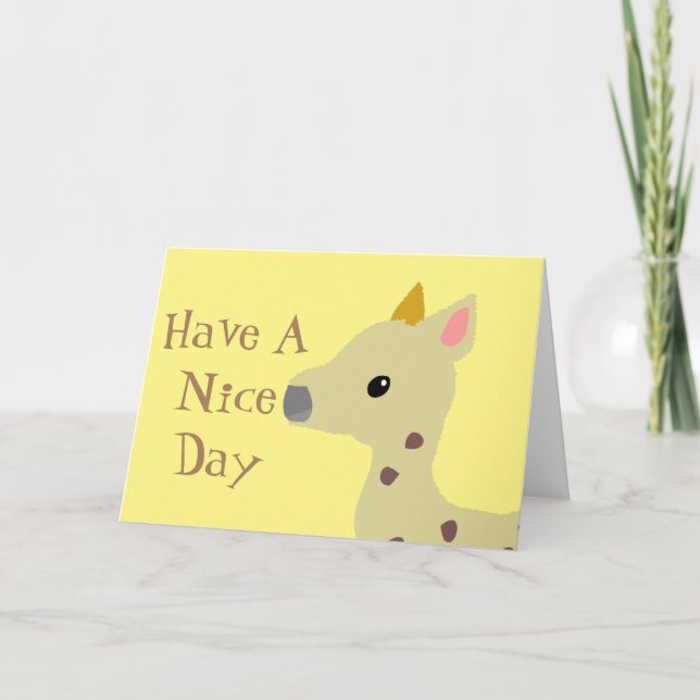 Tarjeta Que tengas un buen día (Anverso)