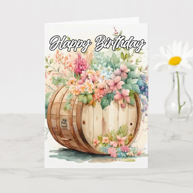 Tarjeta Que tengas un cumpleaños feliz (Planta pequeña)