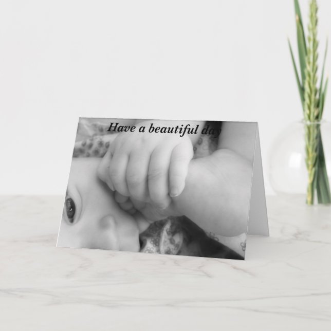 Tarjeta Que tengas un día hermoso, nena (Anverso)