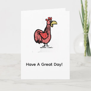 Tarjeta Que Tengas Un Gran Día Gallo