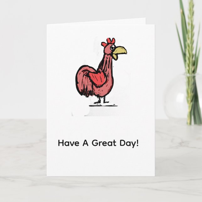 Tarjeta Que Tengas Un Gran Día Gallo (Anverso)