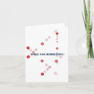 Tarjeta Que tengas un hermoso día, pensando en ti