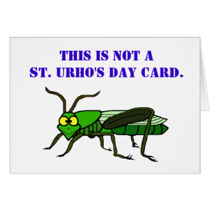 Tarjeta que tiraniza del saltamontes del día del