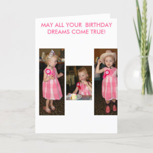 Tarjeta ¡Que Todos Tus Sueños De Cumpleaños Se Hagan Reali