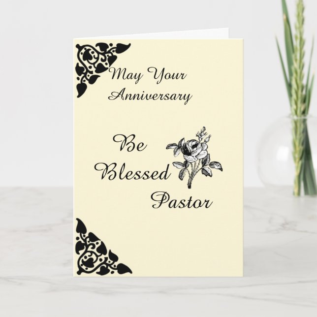 Tarjeta Que tu aniversario sea bendecido (Anverso)