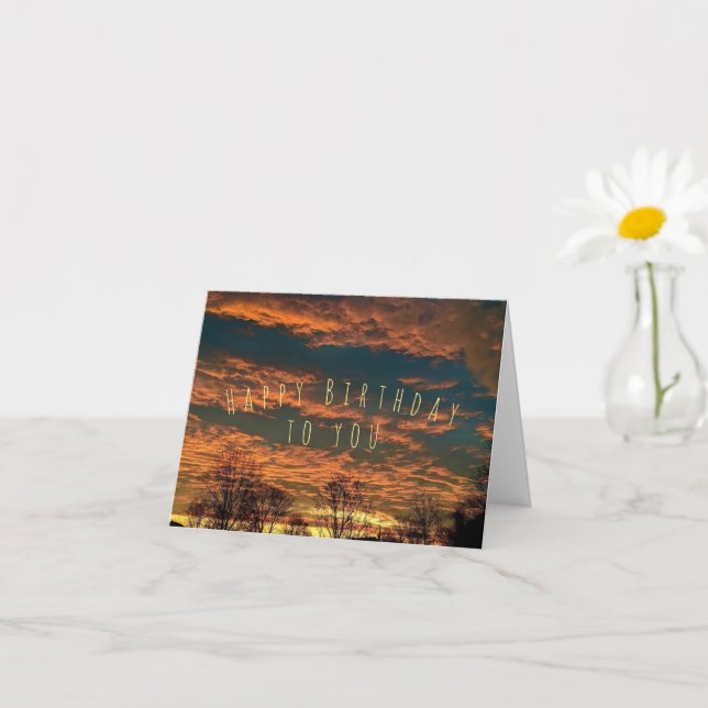 Tarjeta Que tu cumpleaños sea tan brillante como el sol (Planta pequeña)