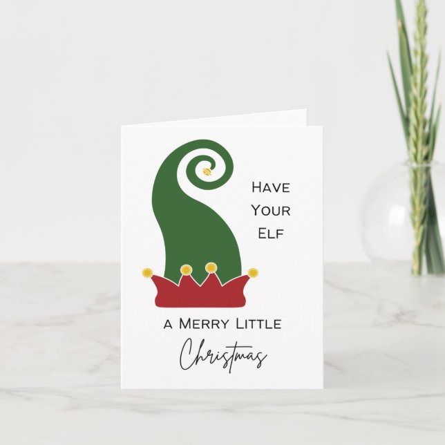 Tarjeta Que tu padre tenga Navidades más cortos - Pun (Anverso)
