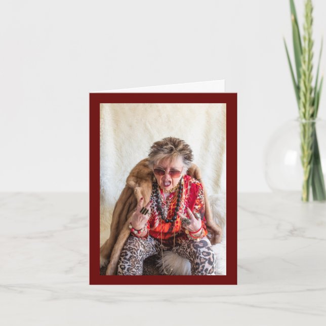 Tarjeta Que tus dulces de vacaciones sean feos y brillante (Anverso)