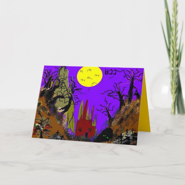 Tarjeta Quebrada de Halloween (Anverso)