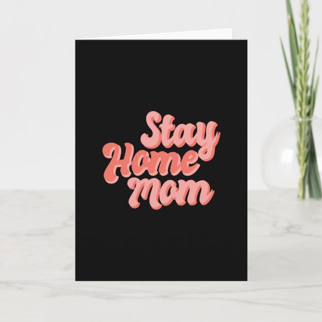 Tarjeta Quédate en casa mamá (Anverso)