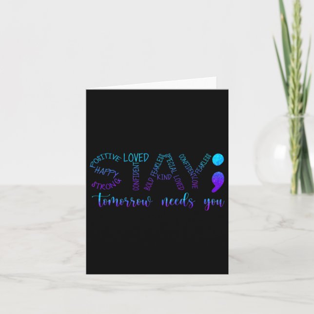 Tarjeta Quédate mañana te necesita 1 (Anverso)