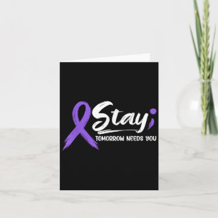 Tarjeta Quédese - Mañana Te Necesita Prever El Suicidio De