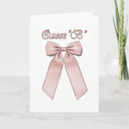 Tarjeta Queen B -  Pink chic bows
