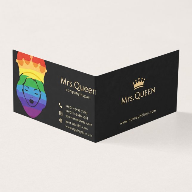 Tarjeta Queen Business Card (Exterior)