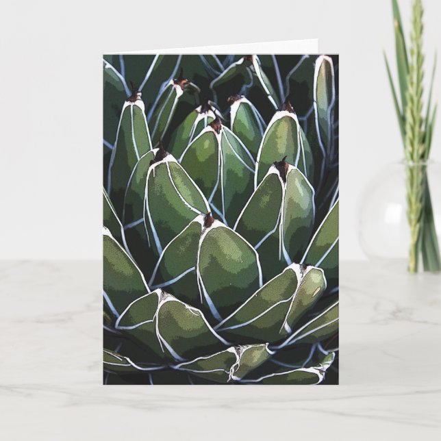 Tarjeta Queen Victoria agave notecard (Anverso)